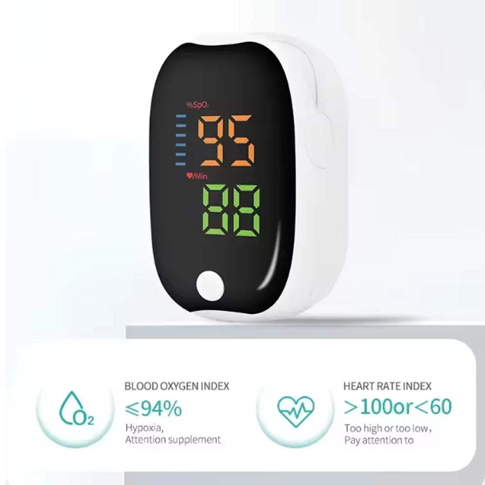 LK89 Finger Pulse Oximeter Medical Portable Blood Oxygen Oxymetre Heart Rate Saturation Meter OLED Oximetro De Dedo LED Display